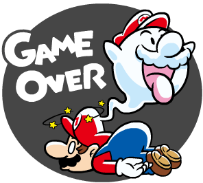Mario Game Over Sticker.gif