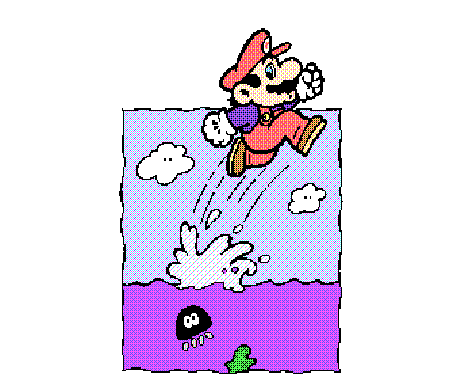 File:Swimming Mario - Super Mario Bros. Print World.png