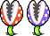 File:Blue and Red Piranha Plants.png