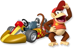 File:Artwork Diddy Kong MKW.png