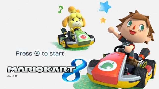 File:Mario Kart 8 Title Screen (Villager and Isabelle).jpg