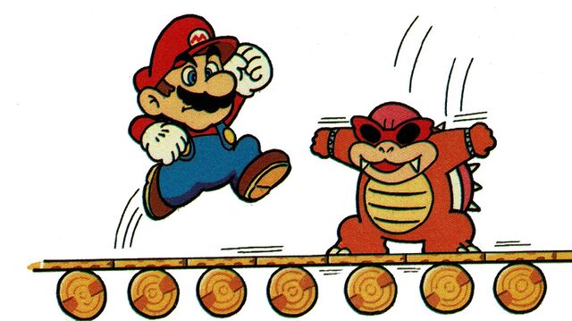 File:Mario fighting Roy SMW art.jpg