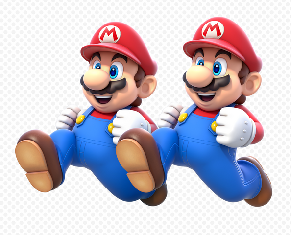 File:Double Mario Artwork - Super Mario 3D World.png