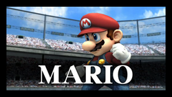 Mario nell'introduzione dell'Emissario del Subspazio.