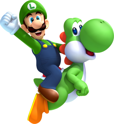 File:Luigi and Yoshi Artwork - New Super Luigi U.png