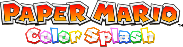 File:Paper Mario Color Splash Logo.png