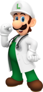 Illustrazioni ufficiali di Dr. Mario fuoco, Dr. Peach fuoco, Dr. Luigi fuoco e Dr. Rosalinda fuoco in Dr. Mario World