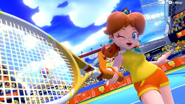 File:Daisy - Mario Tennis Aces Screenshot.png