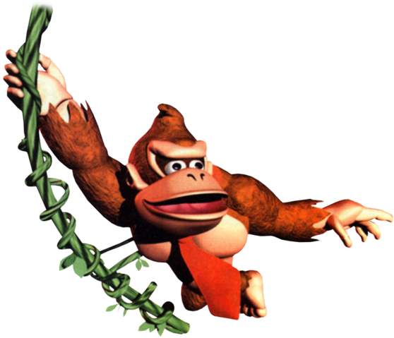 File:Donkey Kong swinging DKC.png