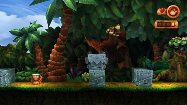 File:Giungla Selvaggia Screenshot (Speculare) - Donkey Kong Country Returns.png