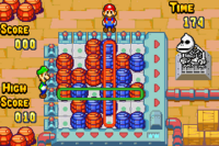 Le due versioni della Sfida Barile dalle due versioni di Mario & Luigi: Superstar Saga.